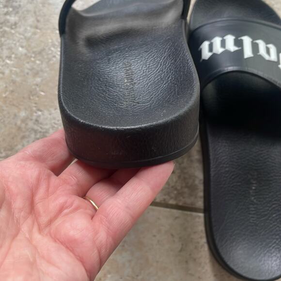 PALM ANGELS SLIDERS Sandals Black - Picture 8 of 16